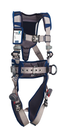 DBI-SALA Medium ExoFit STRATA Construction Style Harness With Aluminum Back And Side D-rings, Duo-Lok Quik Connect Buckles, Waist Pad And Belt 