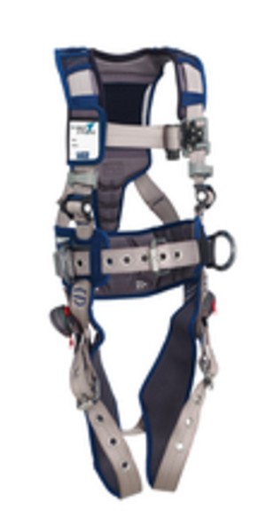 DBI-SALA Medium ExoFit STRATA Construction Style Harness With Aluminum Back And Side D-Rings, Tongue Buckle Leg Straps, Waist Pad And Belt 