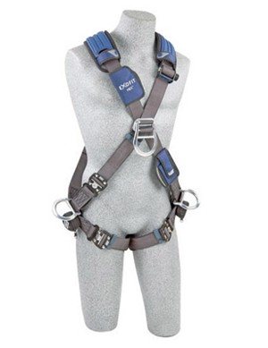 DBI/SALA Large ExoFit NEX Cross Over/Full Body Style Harness With Tech-Lite Aluminum Back, Front And Side D-Ring, Duo-Lok Quick Connect Leg Strap Buckle, Torso Adjuster, Back And Leg Comfort Padding 