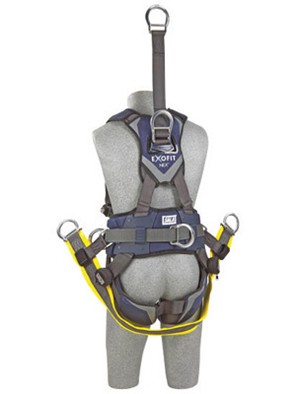 DBI/SALA Medium ExoFit NEX Full Body/Vest Style Harness With Tech-Lite Aluminum Back D-Ring With 18 