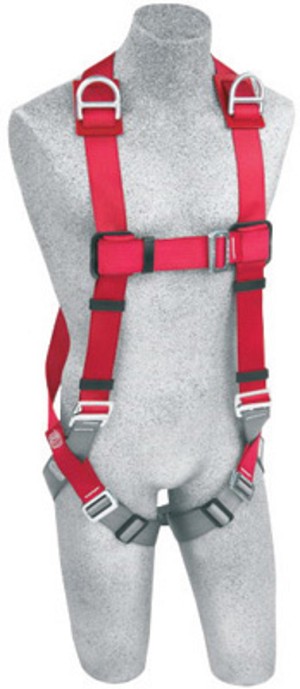 DBI/SALA 2X Protecta PRO Full Body/Vest Style Harness With Back And Shoulder D-Ring And Pass-Thru Leg Strap Buckle 