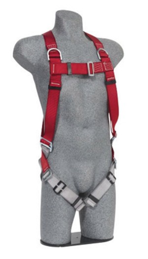 DBI/SALA Medium/Large Protecta PRO Construction Style Harness With Back And (2) Front D-Rings And Pass Thru Leg Strap 