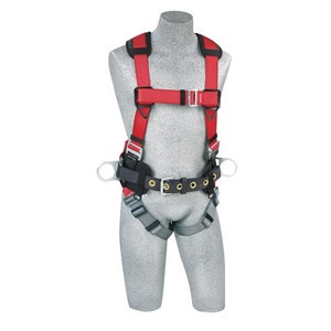 DBI/SALA X-Large Protecta PRO Construction/Full Body/Vest Style Harness With Back And Side D-Ring, Hip Pad And Belt, Shoulder Pad And Pass-Thru Leg Strap Buckle 