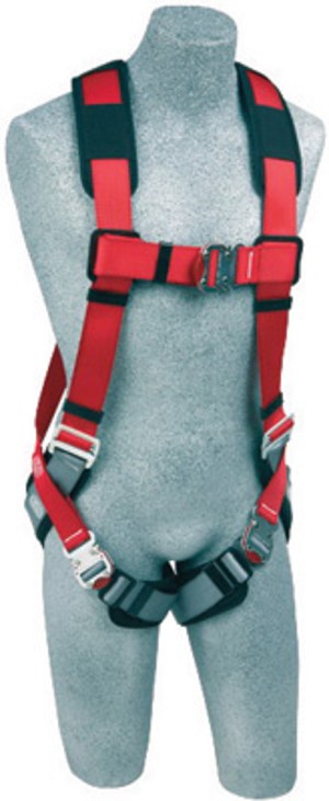 DBI/SALA 2X Protecta PRO Vest Style Harness With Back D-Ring, Quick Connect Buckle Leg Strap And Comfort Padding 