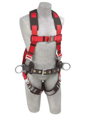 DBI/SALA X-Large Protecta PRO Construction/Full Body/Vest Style Harness With Back And Side D-Ring, Hip Pad And Belt With, Quick Connect Chest And Leg Strap Buckle And Comfort Padding 