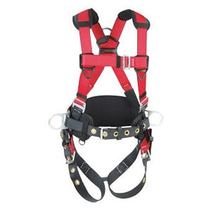 DBI/SALA Protecta Construction Style Harness With (3) D-Ring, Back Pad And Belt 