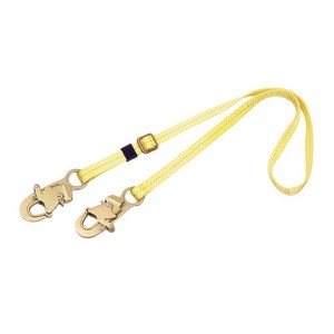 DBI/SALA 5' Polyester Web Single-Leg Adjustable Lanyard With Self-Locking Snap Hook At Each End 