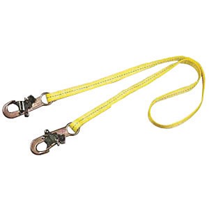 DBI/SALA 4' Polyester Web Single-Leg Lanyard With Self-Locking Snap Hook At Each End 