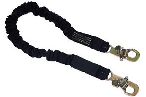 DBI/SALA 6' Shockwave2 Nomex/Kevlar Tubular Web Shock-Absorbing Lanyard With (1) Rebar Hook And (1) Snap Hook 