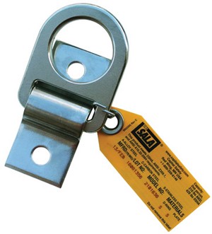 DBI/SALA Weld-On Stainless Steel D-Ring With Stainless Steel Anchorage Plate (1/4 