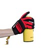 Adjustable strap conforms to the size of many containers 