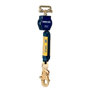 DBI/SALA 6' Nano-Lok Single Leg Self-Retracting Dyneema Web Lifeline With Quick Connector Anchorage Connection And Steel Snap Hook 