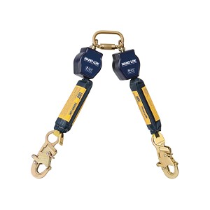 DBI/SALA 3101287 6' Nano-Lok Twin Leg Self-Retracting 3/4 Dyneema Polyester Web Lifeline  