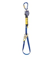 DBI/SALA 9' Nano-Lok Tie-Back Self-Retracting Nylon Web Lifeline With WRAPABAX Gated Snap Hook And Saflok Steel Carabiner 