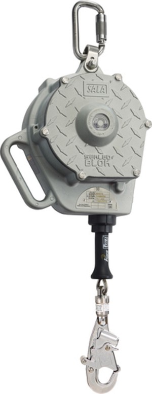 DBI-SALA 50 ft Sealed-Blok Sealed Design Self-Retracting Single Worker Lifeline With Swivel Snap Hook, Stainless Steel Anchorage Carabiner And Magnetic Retraction Control 