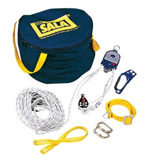DBI/SALA Rollgliss Aluminum Rescue Positioning Device System (Includes 4:1 Ratio With Pulleys, Rope Anchor Straps, (2) Carabineers, 50' Traveling Distance, 3/8 