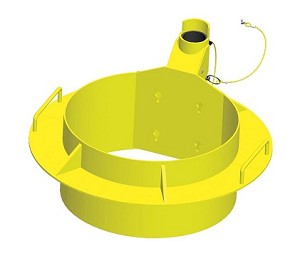 3M IN-2219 Xtirpa Confined Space Adjustable Manhole Collar 18 - 20 Inches 