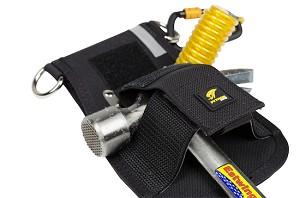 DBI/SALA 1500094 Hammer Holster - Belt with Hook2Quick Ring Coil Tether with Tail 