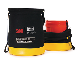 Puncture resistant plating sewn into the base of the bucket 