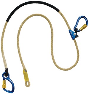 DBI/SALA 1234083 Pole Climber's Adjustable Rope Positioning Lanyard - For Electrical/Hot Work Use 