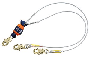 DBI/SALA 1246067 EZ-Stop Leading Edge 100% Tie-Off Cable Shock Absorbing Lanyard 