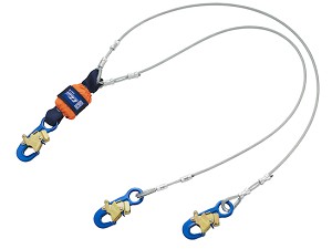 DBI/SALA 1246068 EZ-Stop Leading Edge 100% Tie-Off Cable Shock Absorbing Lanyard 