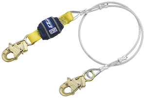 DBI/SALA 1246186 EZ-Stop Cable Shock Absorbing Lanyard 