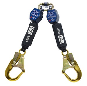 DBI/SALA 3101504 Nano-Lok Twin-Leg Quick Connect Self Retracting Lifeline 