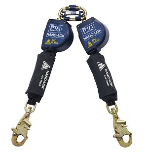 DBI/SALA 3101535 Nano-Lok Arc Flash Twin-Leg Quick Connect Self Retracting Lifeline - Web 