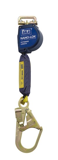 Built-in connector for single-leg SRL direct attachment to harness 