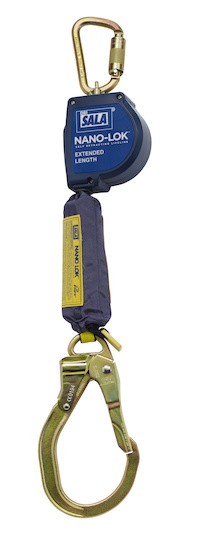 Nano-Lok Extended Length Self Retracting Lifeline with Anchor Hook - Web 