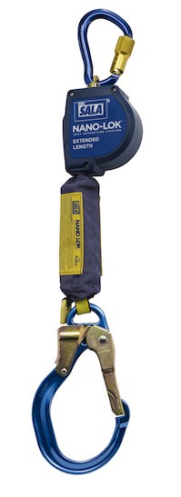 Nano-Lok  Extended Length Self Retracting Lifeline with Anchor Hook - Web 