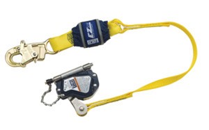 DBI/SALA Lad-Saf Hands Free Mobile Stainless Steel And Thermoplastic Rope Grab With 3' EZ Stop Shock Absorbing Lanyard (For Use With 5/8 