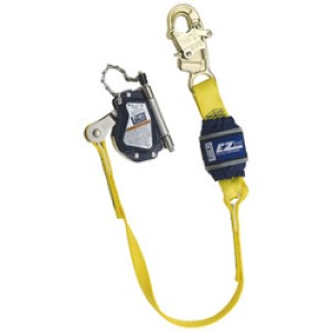 DBI/SALA Lad-Saf Hands Free Mobile Stainless Steel And Thermoplastic Rope Grab With 3' EZ Stop Shock Absorbing Lanyard (For Use With 5/8 