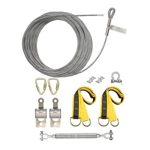 Falltech  60280A SteelGrip Temporary Cable HLL System with Pass-through Anchors  