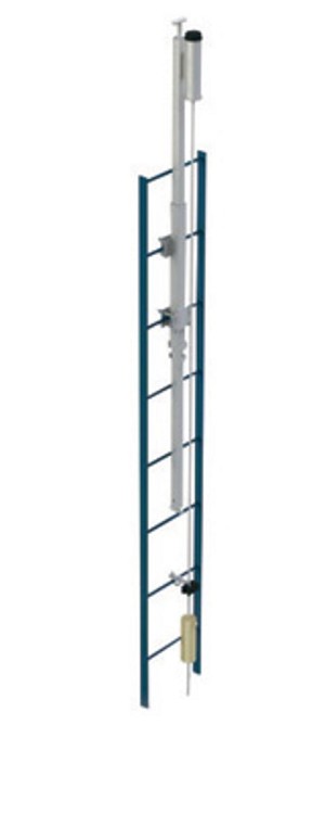 DBI/SALA 50' Lad-Saf Telescoping Extension Fixed Galvanized Ladder Safety System (Includes Energy Absorber, Counterweight And Cable Lifeline) 