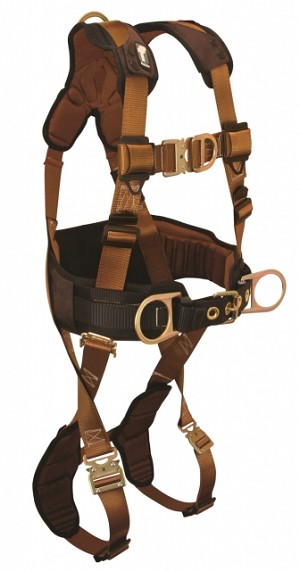 Falltech 7083LFD COMFORTECH Climbing, Belted 4 D-rings Harness 
