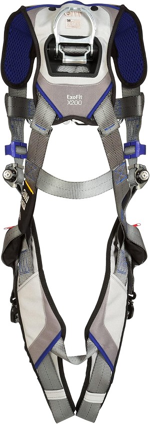 DBI/SALA Small ExoFit Full Body/Vest Style Harness With Back And Front D-Ring, Quick Connect Chest And Leg Strap Buckle, Loops For Body Belt And Built-In Comfort Padding 