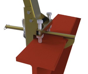 DBI/SALA SecuraSpan Carbon Steel I-Beam Base (For Use With Stanchion And I-Beam Horizontal Lifeline System) 