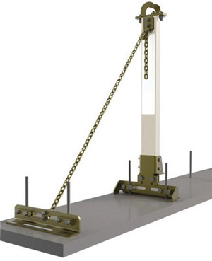 DBI/SALA SecuraSpan End-Anchor Carbon Steel Retrofit Kit (Includes I-Beam Base) 