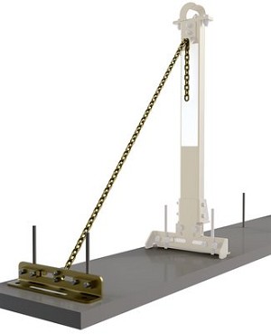 SecuraSpan Rebar/Shear Stud HLL Tie-Back Base with Chain 