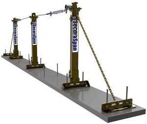 SecuraSpan Rebar/Shear Stud Horizontal Lifeline System 