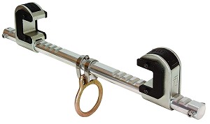 Falltech  7530 Trailing Beam Clamp Dual Ratcheting for Centering on I-beam 