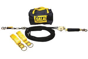 DBI/SALA 40' Sayfline Temporary Horizontal Kernmantle Rope Lifeline System (Includes Kernmantle Rope Lifeline With Tensioner, (2) Tie-Off Adapter And Anchor System With Storage Bag) 