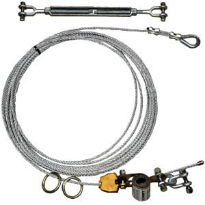 DBI/SALA 80' Sayfline Temporary Horizontal Galvanized Cable Lifeline System (Includes 3/8 