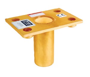 DBI/SALA Advanced Flush Floor Mild Steel Mounting Sleeve With PVC Sleeve Liner (For Use With Advanced Offset Davit Mast) 