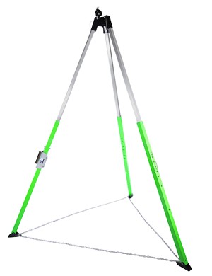 DBI/SALA 10' Advanced UCT-1000 Series Winch/SRL Aluminum Tripod With Adjustable Locking Legs, Safety Chain, Safety Shoes, Top Pulley And Quick Mount Bracket 