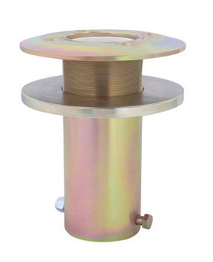 DBI/SALA Advanced UCL Mild Steel Deck Mount Sleeve (For Offset Davit Mast, Zinc Plated Finish, PVC Sleeve Liner, Plastic Stopper) 