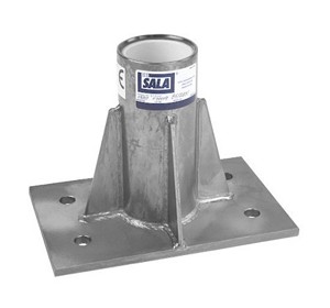 DBI/SALA Advanced Center Mounted Floor Zinc Plated Mild steel Mounting Sleeve With PVC Sleeve Liner 