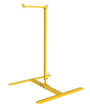 DBI/SALA 20' FlexiGuard SafRig Single Worker Temporary/Portable Steel Jib Fall Arrest System With Outrigger Base 